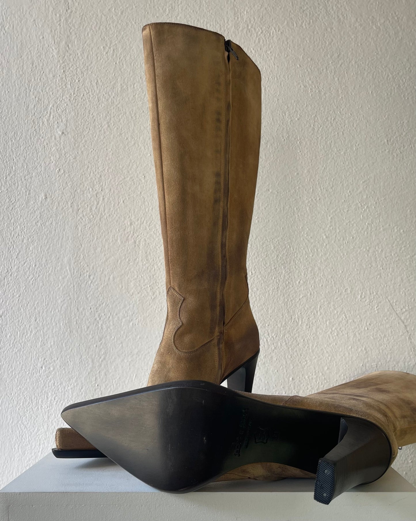 Texan heeled boots