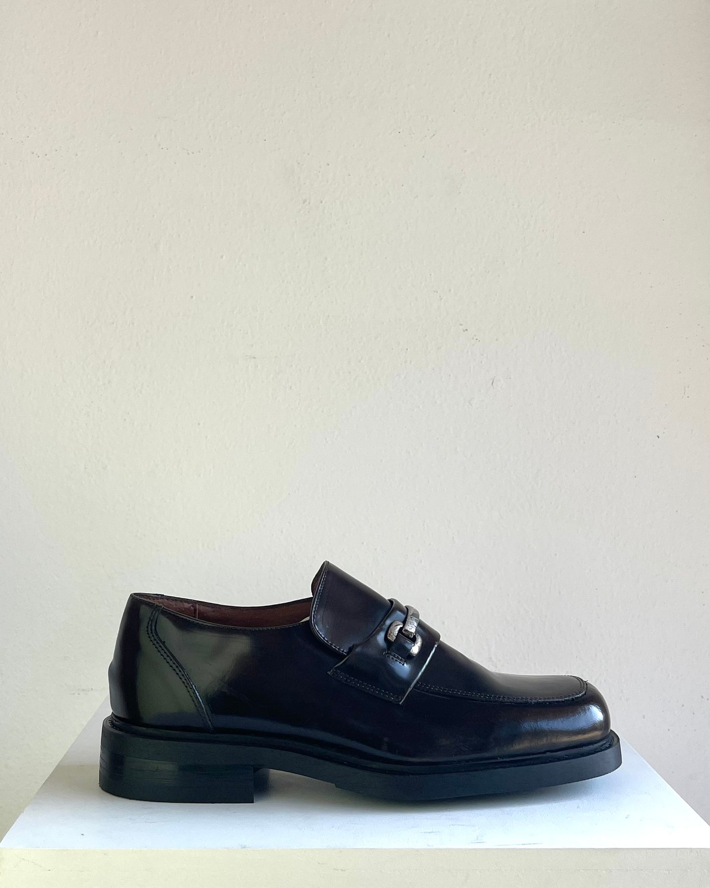 Patent brown mocasso - 41