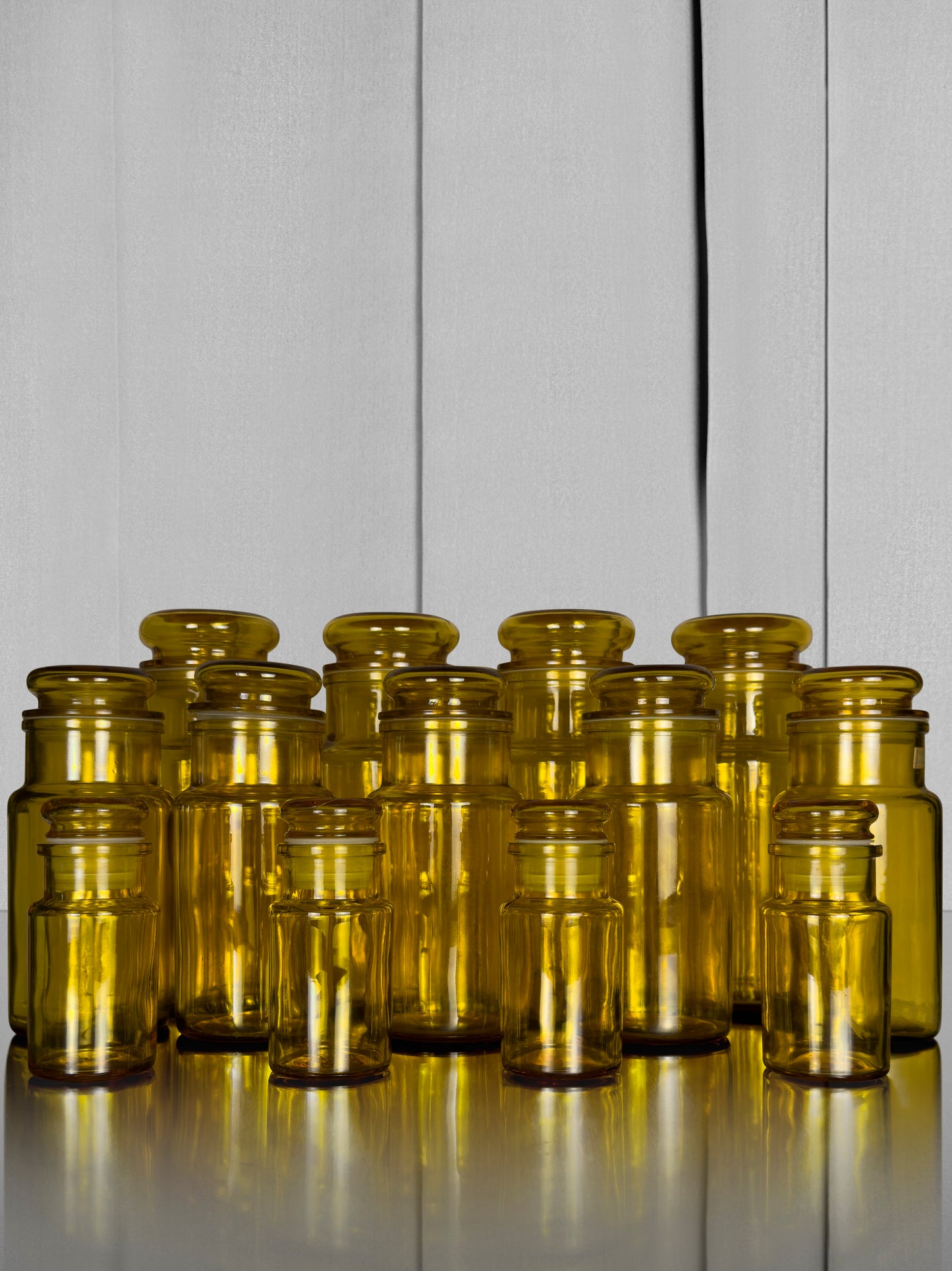Amber jars