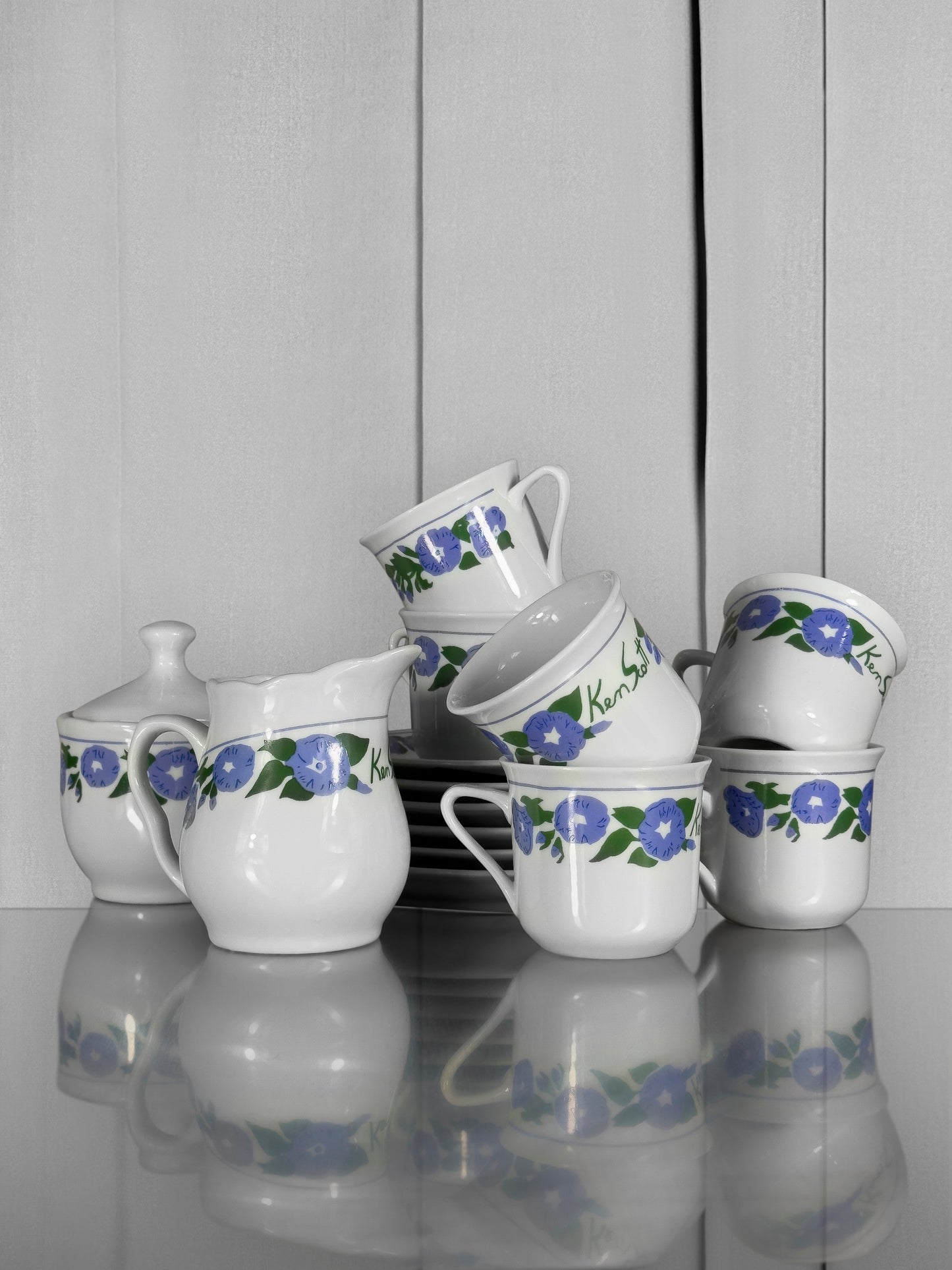 Forget-me-nots Coffee Set by Ken Scott