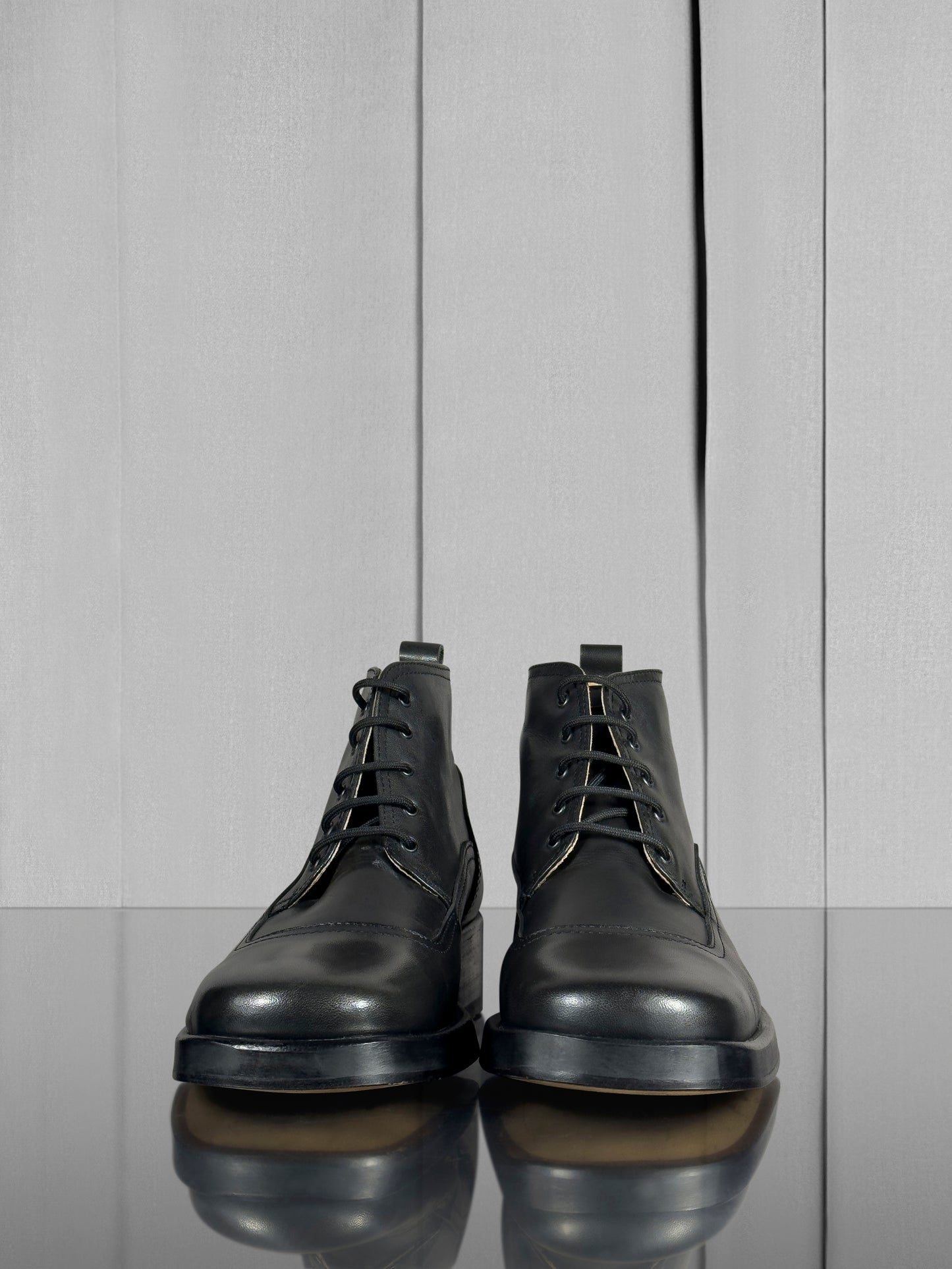 Derby boots - black and high ankle