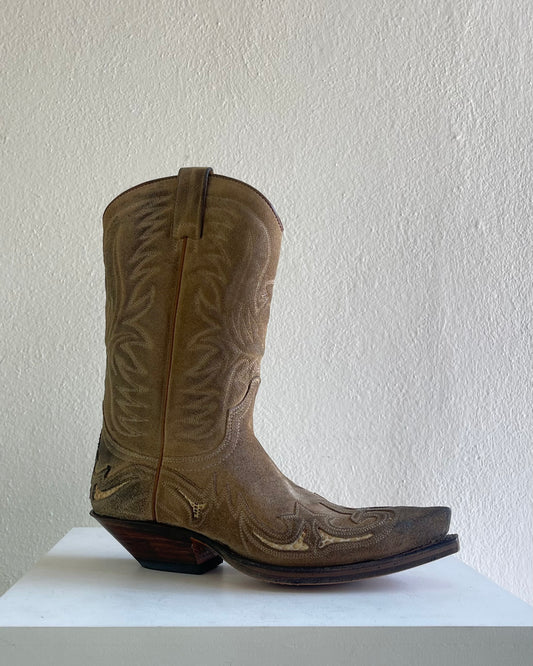 Sendra piton beige boots