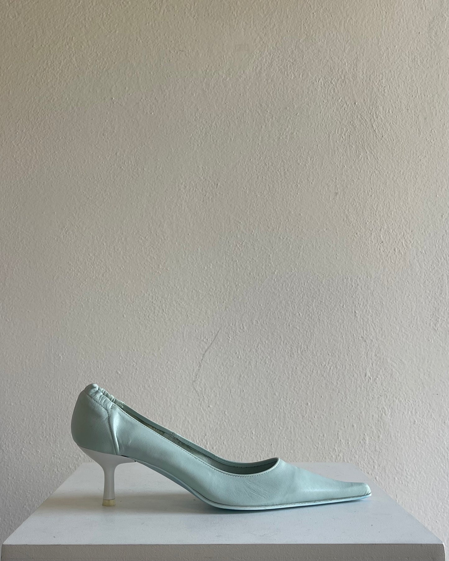 Light blue shoes