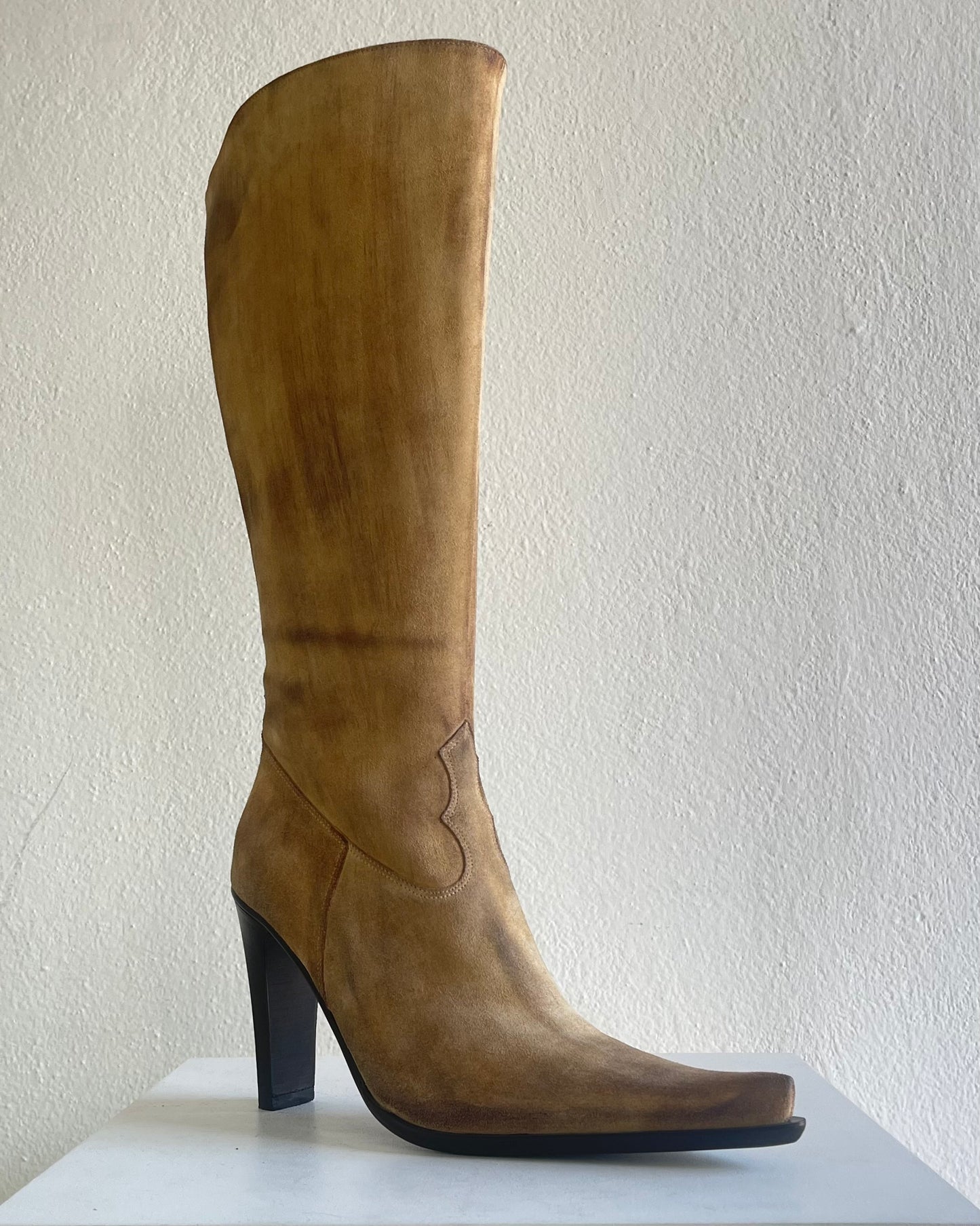 Texan heeled boots