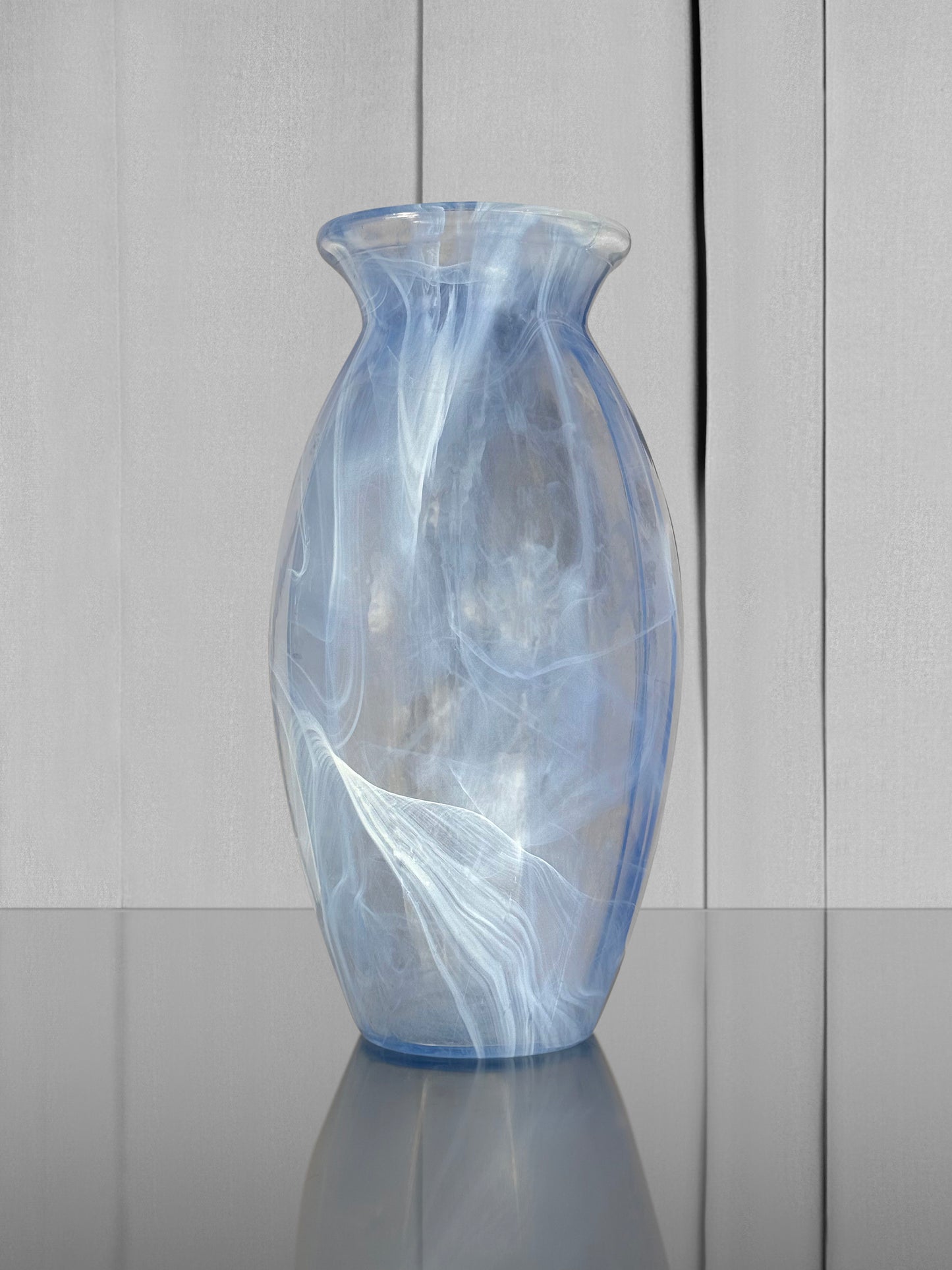 Blue veins glass-like Anphora