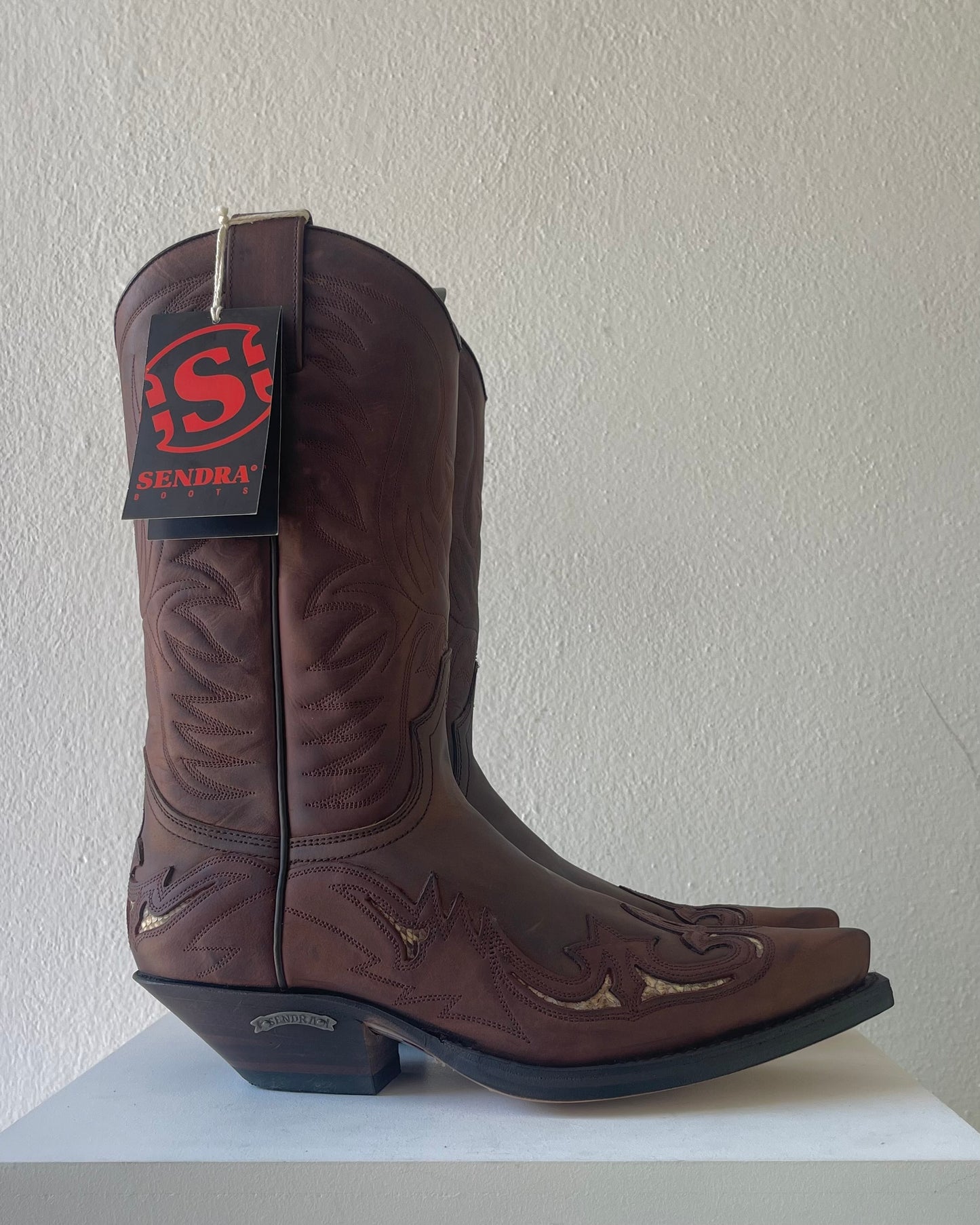 Sendra brown texan boots