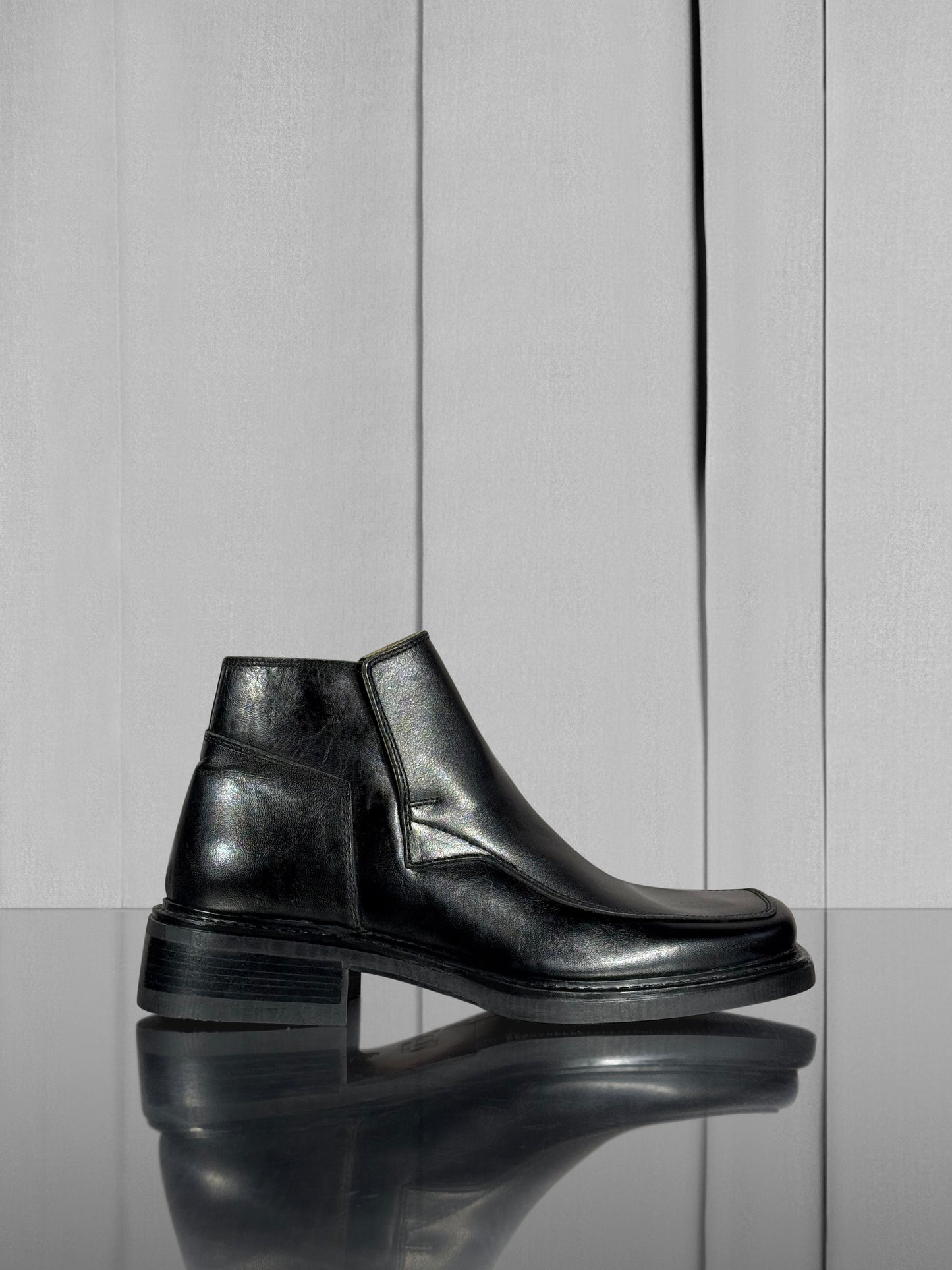 Loafer Boots with Zip